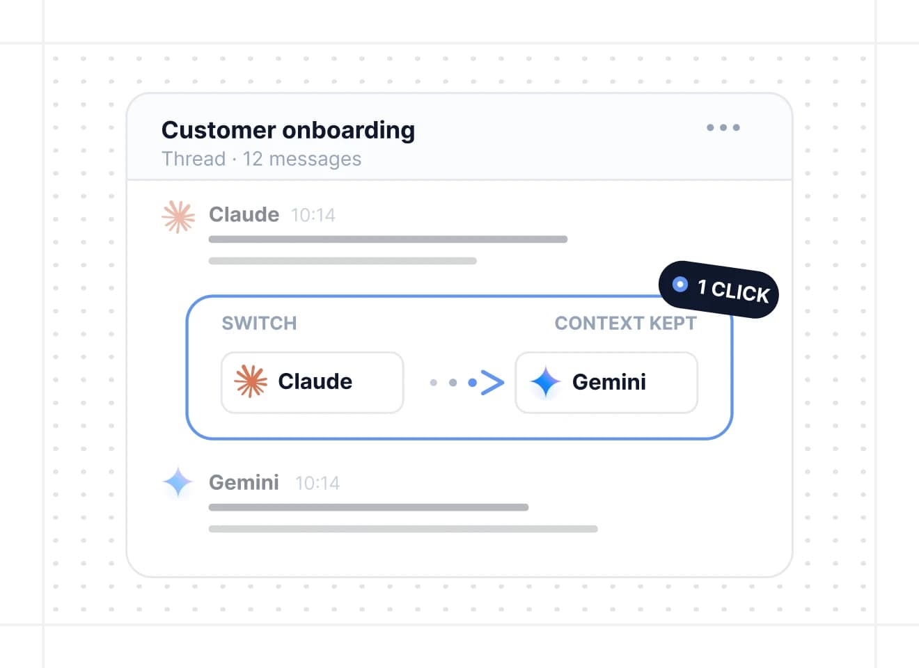 One-click switching