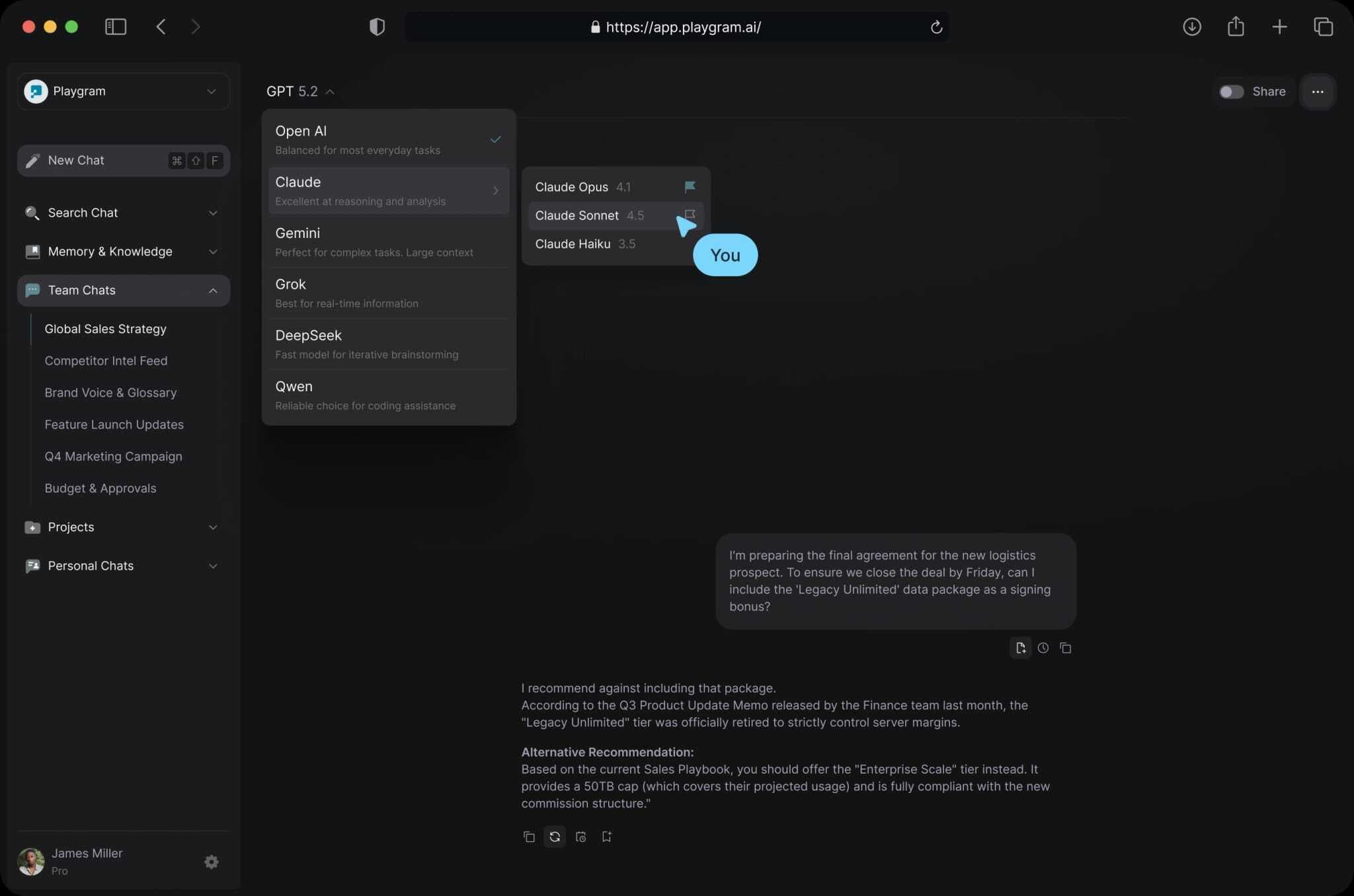 AI Chat Interface